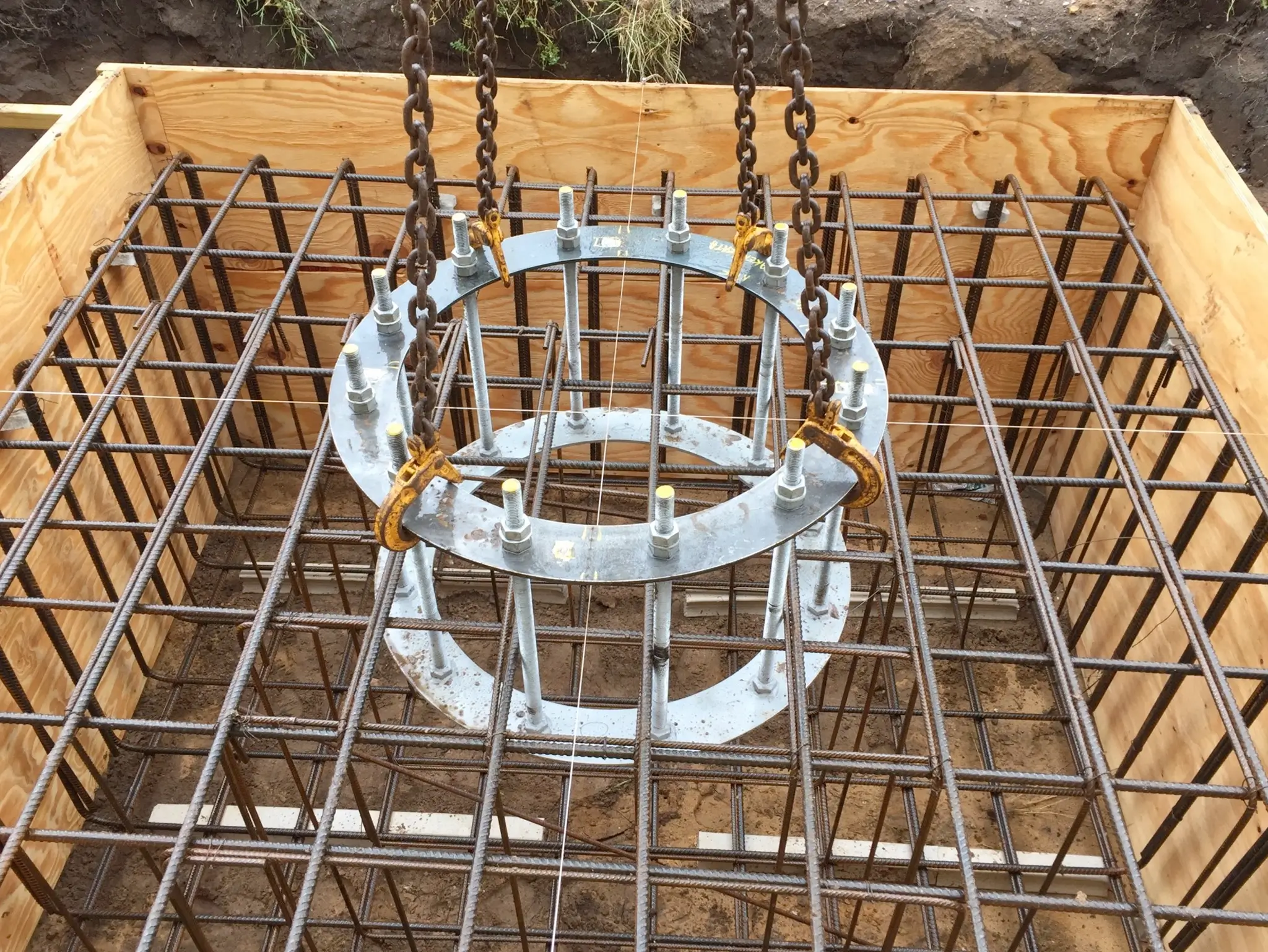 concrete foundation rebar anchor bolts
